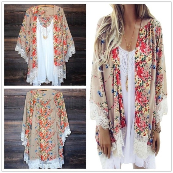 LAST 1 - RESTOCKED - Floral Kimono - Picture 2 of 2